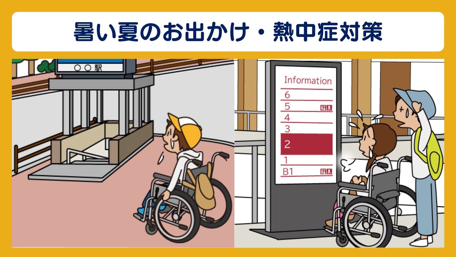 車いすユーザーに聞いた！暑い夏のお出かけ・熱中症対策